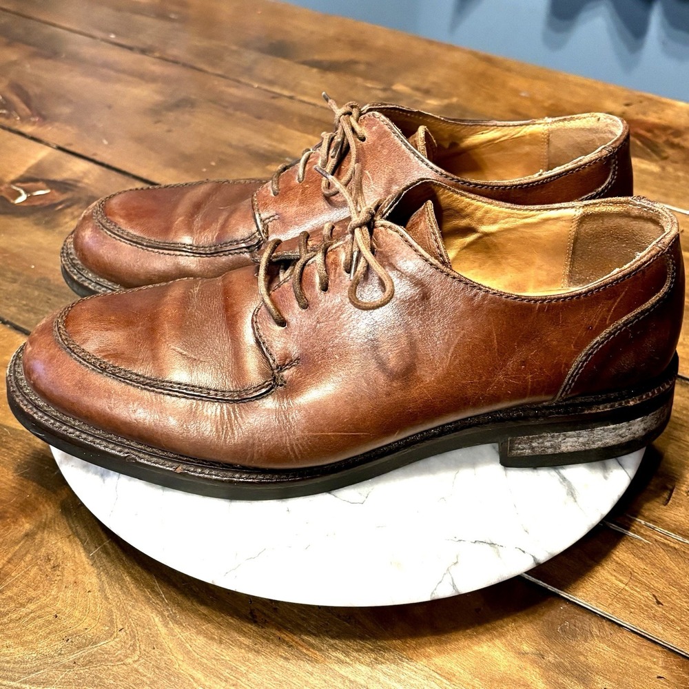 Kenneth Cole New York Brown Italian Oxfords Men Dress Formal Shoes Sz 10.5
